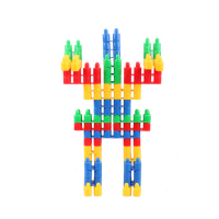 Hot Sell Bullet DIY Children Plastic Interlocking Building Block Toy for Kids