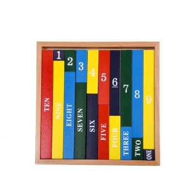 New Unique Design of wooden montessori number rods acknowledge toys preschool children educational toys