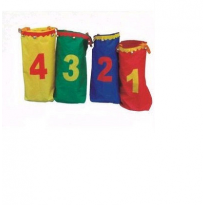 High quality children jumping bag with handles for sack race game with small bell