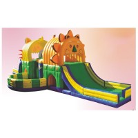 High Quality Amusement park Kids Toys playground inflatable bouncer inflatable castle with slide