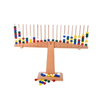 Hot wooden montessori materials arithmetic weight set kids educational develop toys