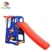 Cheap kids play house with plastic slide for sale