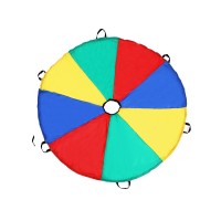 JQ Customized Outdoor Rainbow Umbrella Tent Game Umbrella for Kids Colorful Parachute Toy Wholesale