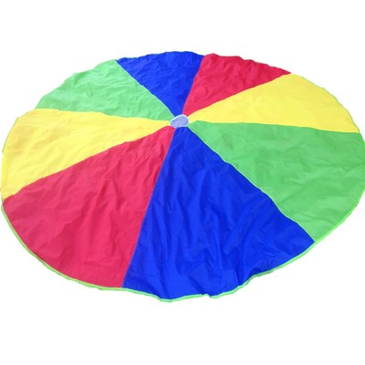 kindergarten children tools rainbow parachute kids High quality children rainbow umbrella for teamwork cooperation game