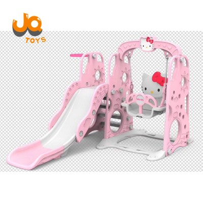 Hot sale baby play set indoor plastic slide plastic swing