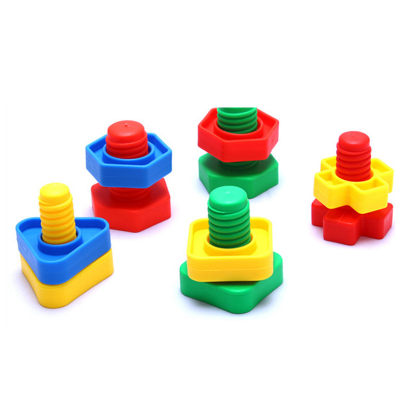 Children Funny Intelligence Screw Nut Matching Game Educational Toys Building Blocks for Kids